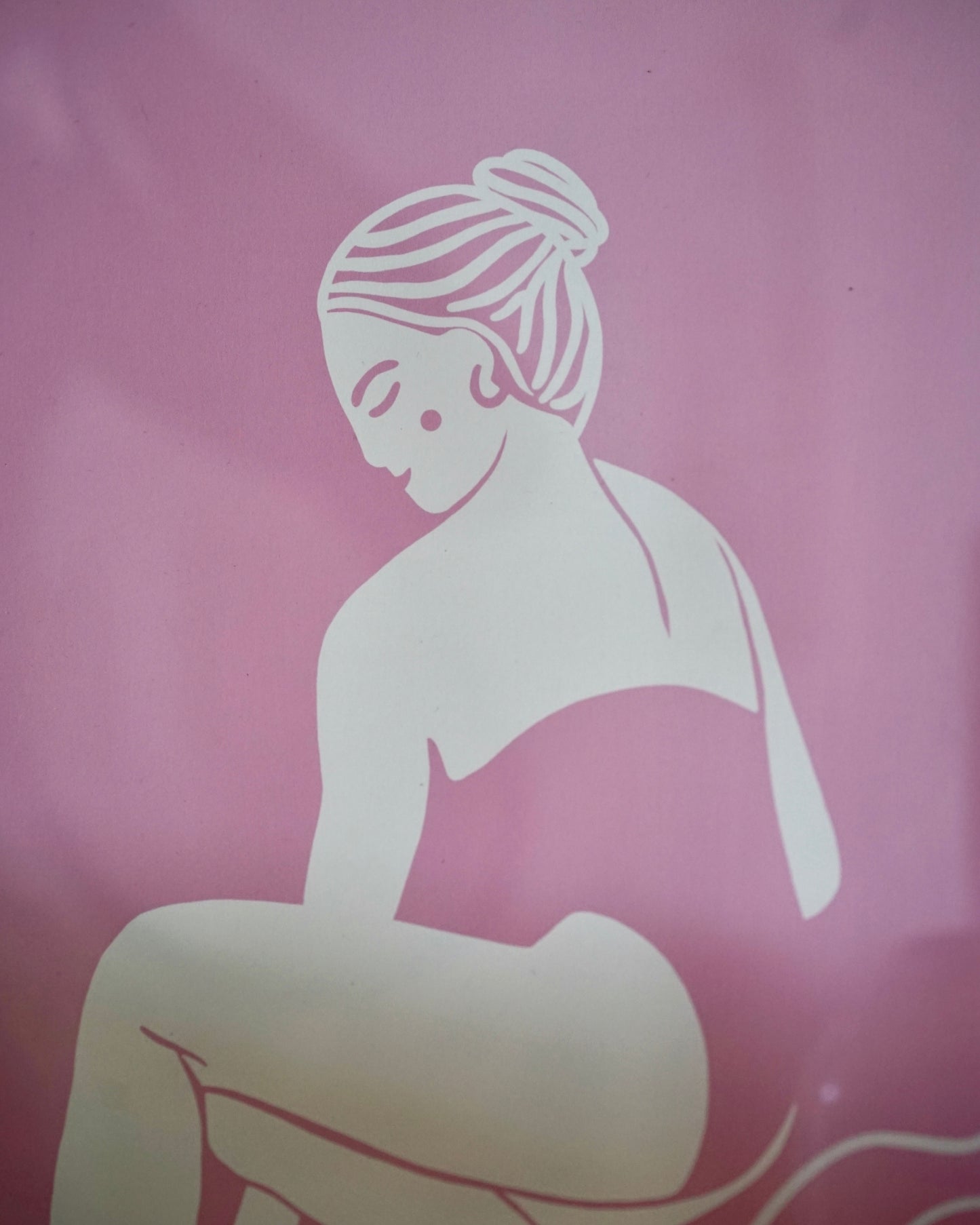 Affiche Surfeuse rose • A3 • Illustration
