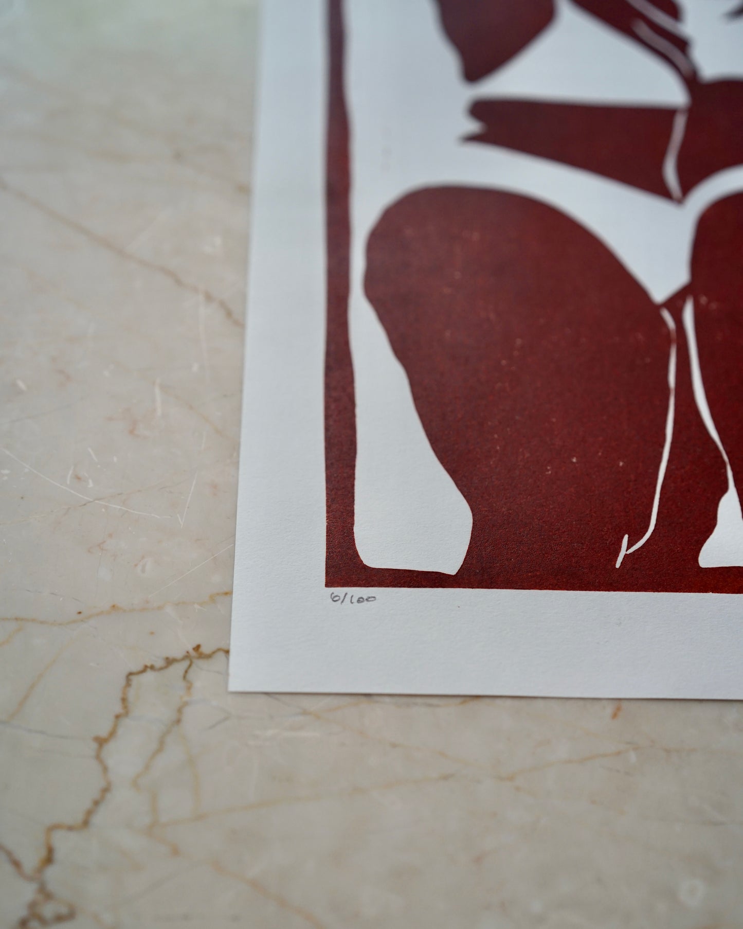 Affiche Bikini day • A4 • Linogravure